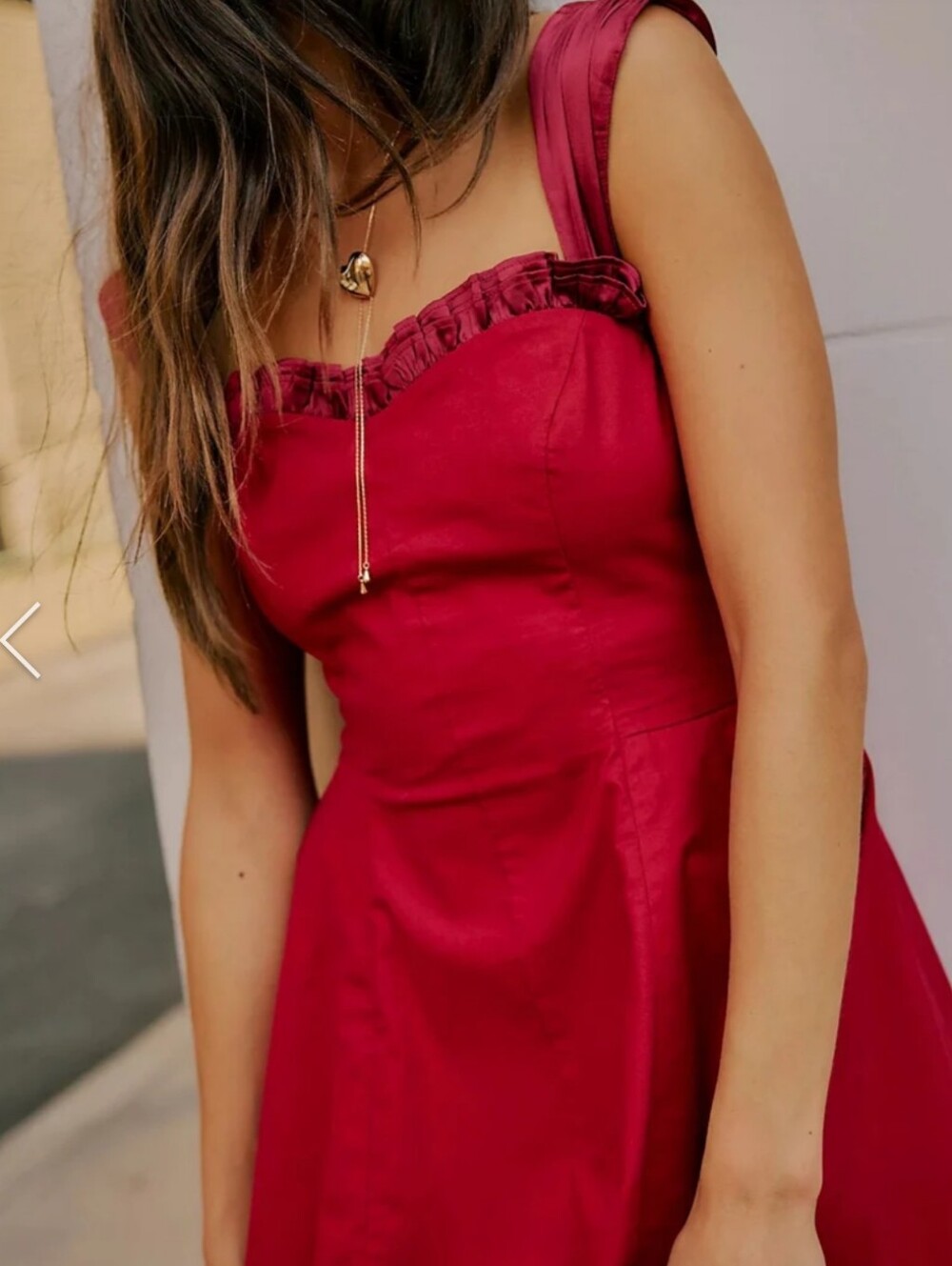 Free People Red Dress * NWT * Medium * Gorgeous - Picture 2 of 4
